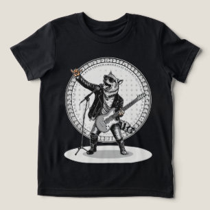 Lustiges Tiergeschenk   Cooler Hund Rockstar Tri-Blend Shirt