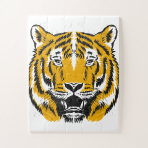 lustiges Tiger-Puzzle für Kinder Puzzle