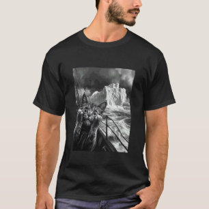 Lustiges Titanic Eisberg Erschrocken Überrascht Ka T-Shirt