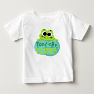 Lustiges "Toad-ally Cute" Frosch-Illustrations-Shi Baby T-shirt