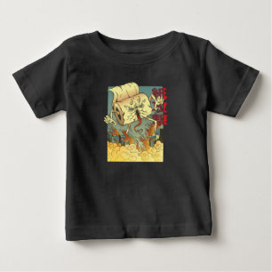Lustiges Toilettenpapier-Monster im japanischen St Baby T-shirt