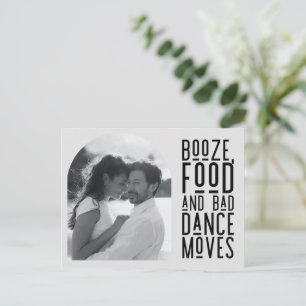 Lustiges Torbogen-Foto Hochzeit Save-the-Date-Kart Ankündigungspostkarte