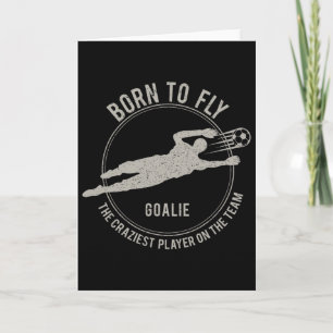 Lustiges Torwart-Geschenk Fußball Torwart Born To  Karte