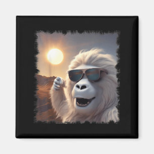 Lustiges Tragen von Yeti-Sonnenbrillen Selfie Sonn Magnet