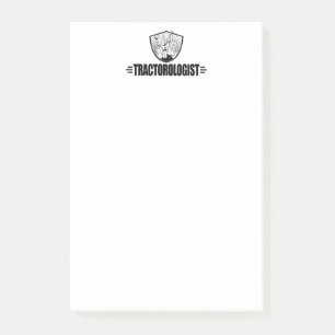 Lustiges Traktor-Laufen Post-it Klebezettel