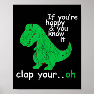 Lustiges Trex T Rex Shirt Von Londonseite_ Wenn Du Poster