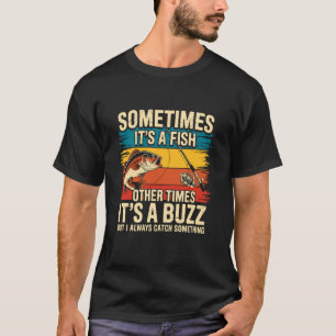 Lustiges Trinken Angeln - Retro Angeln Und Alkohol T-Shirt