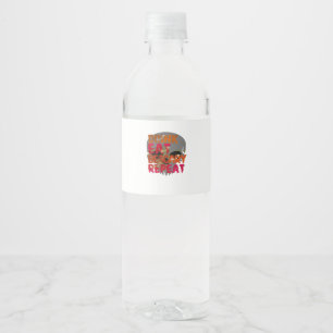 Lustiges Trinken Essen Sei Gruselig Halloween Desi Wasserflaschenetikett