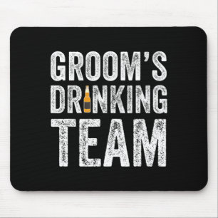 Lustiges Trinkteam des Bräutigams Trauzeugen Jungg Mousepad