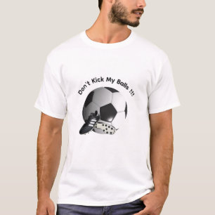 Lustiges Tritt Nicht Meine Bälle Fußball, Herren T T-Shirt