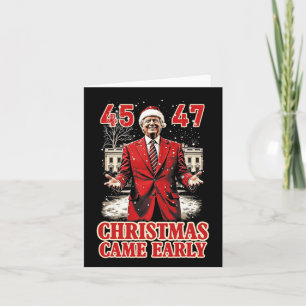 Lustiges Trump-Geschenk kam dieses Jahr 2024 frühz Karte