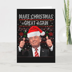 Lustiges Trump-Make-Christmas-Great-Again-Hässlich Karte