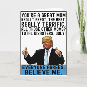 Lustiges Trump-Mutter-Geschenk zum Muttertag Karte