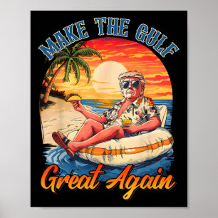 Lustiges Trump-Shirt Mach den Golf großartig Trump Poster