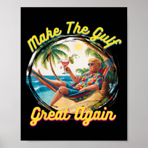 Lustiges Trump-Shirt: Mach den Golf wieder großart Poster