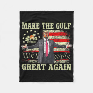 Lustiges Trump-Shirt Mach den Golf wieder großarti Fleecedecke