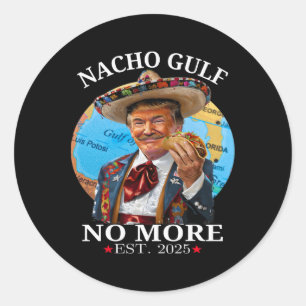Lustiges Trump-Shirt Nacho Golf Nicht Mehr Trump M Runder Aufkleber