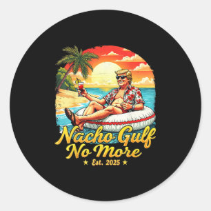 Lustiges Trump-Shirt Nacho Golf Nicht Mehr Trump M Runder Aufkleber