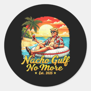 Lustiges Trump-Shirt Nacho Golf Nicht Mehr Trump M Runder Aufkleber