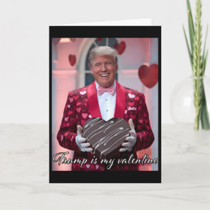 Lustiges Trump Valentinstag Umarmen Herz Kleinkind Karte