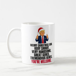 Lustiges Trump Weihnachtsgeschenk für den Sohn Kaffeetasse