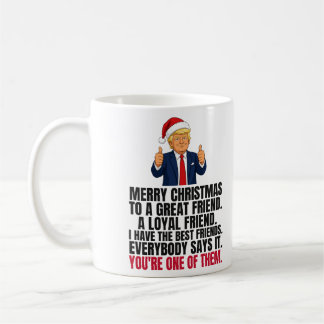 Lustiges Trump-Weihnachtsgeschenk für Freund Kaffeetasse