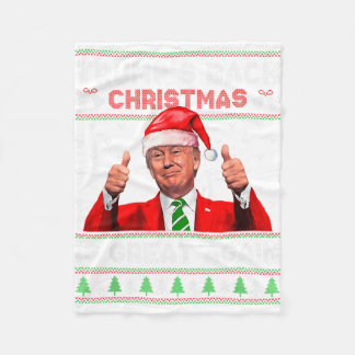 Lustiges Trumps Zurück Weihnachten Ist Wieder Groß Fleecedecke