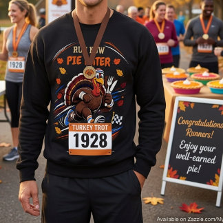 Lustiges Truthahn-Trott-Shirt - Lauf jetzt, Pie sp Sweatshirt