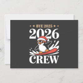 Lustiges Tschüss 2025 2026 Crew Neujahr Freunde-Gr Magneteinladung