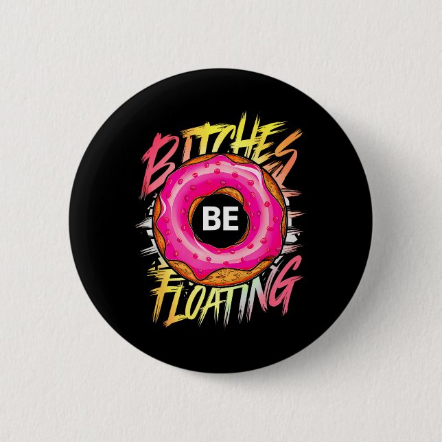 Lustiges Tubing es Schwimmender Sommer Float Button (Vorderseite)