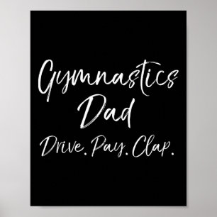 Lustiges Turner-Vater-Geschenk Turnen Papa Antreib Poster