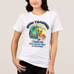 Lustiges Turnlehrer-T-Shirt Tri-Blend Shirt