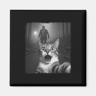 Lustiges überraschte Katzen-Selfie geschockt von T Magnet