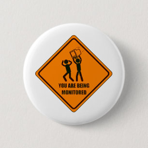 Lustiges überwachend button