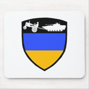 Lustiges Ukraine-Bauer-Traktor-Schlepptank-Meme Mousepad