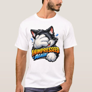Lustiges unbeeindrucktes Katze Basic T-Shirt - Mür