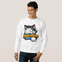 Lustiges unbeeindrucktes Katzensweatshirt - Grumpy
