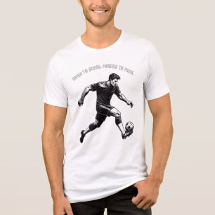 Lustiges und motivierendes Fußball-T-Shirt Tri-Blend Shirt