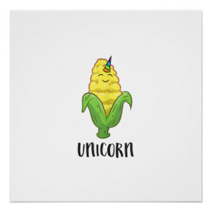 Lustiges Uni Mais Einhorn Mais Liebhaber Mais Land Poster
