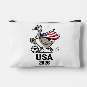 Lustiges USA 2026 patriotisches Gans Meme Design Zubehörtasche