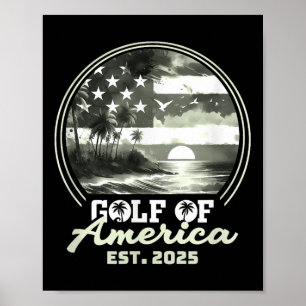 Lustiges Usa Amerika Shirt Golf Von Us Amerika Est Poster