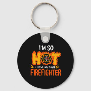 Lustiges Valentinsgeschenk Feuerwehrmanns Frau Ich Schlüsselanhänger