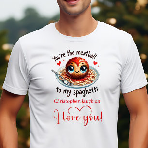 Lustiges Valentinsliebesgeschenk Essen Cartoon T-S T-Shirt