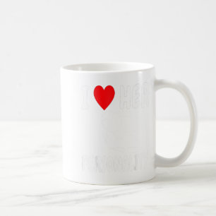 Lustiges Valentinstag-Paar passend Ich liebe sie i Kaffeetasse
