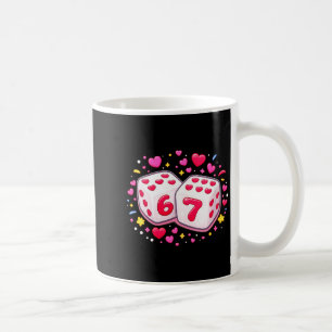 Lustiges Valentinstag-Shirt für Frauen, süße Würfe Kaffeetasse