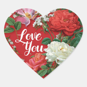 Lustiges Valentinstag-Sticker-Pack – Süßes Geschen Herz-Aufkleber