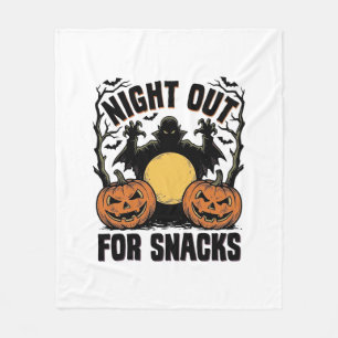 Lustiges Vampir-Shirt mit spookiger Kürbis-Nacht-K Fleecedecke