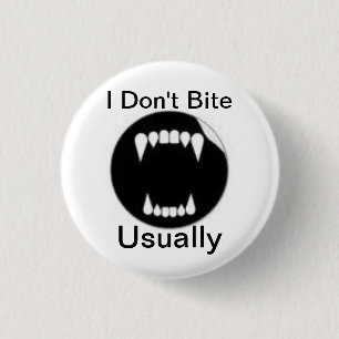 Lustiges Vampire-Sprichwort Button