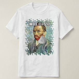 Lustiges Van Gogh Selbstporträt mit hängender Mask T-Shirt