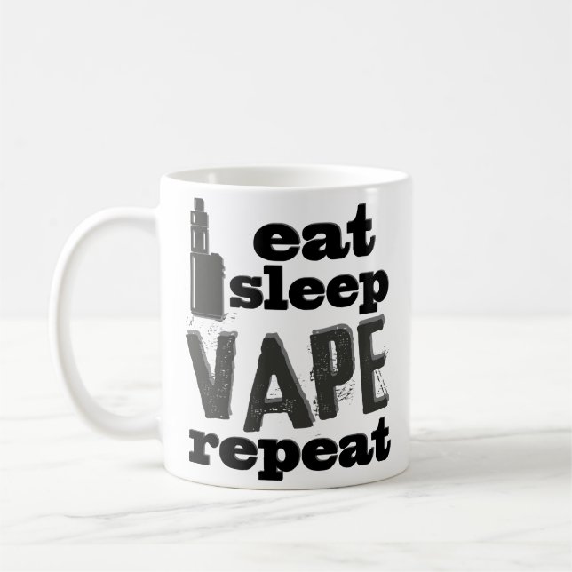 Lustiges Vaper Vaping Kaffee-Tasse Vapist Vape Kaffeetasse (Links)